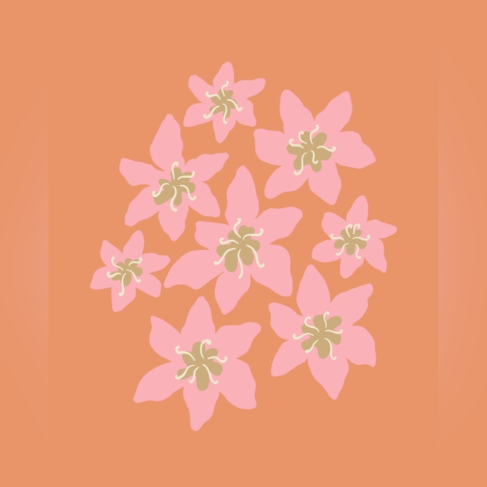 The Coconut Collective Collective Purple Saxifrage Hawaiian Art Print
